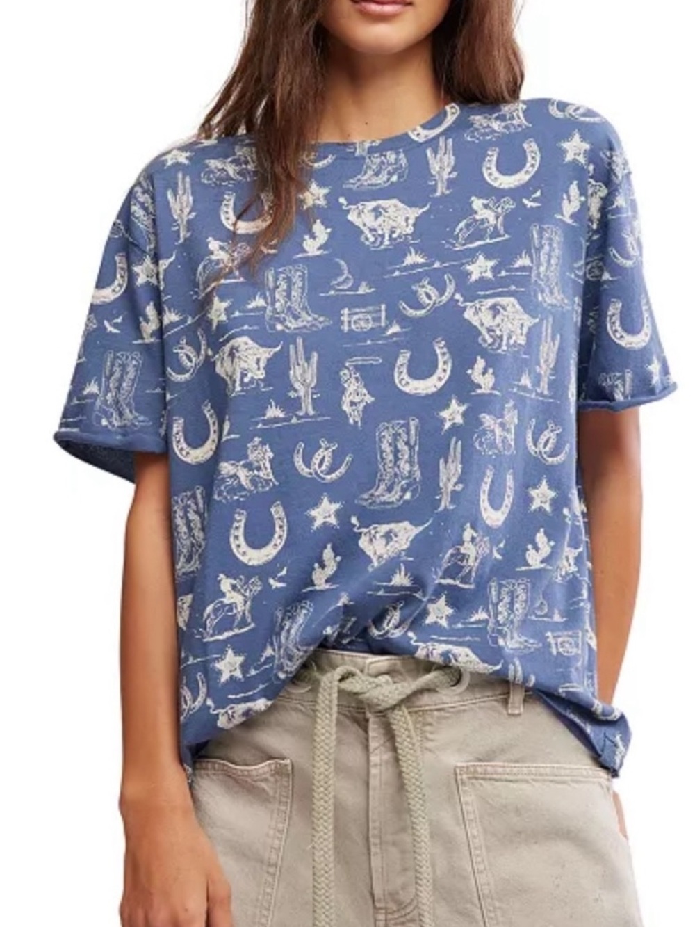 We the Free painted western tee